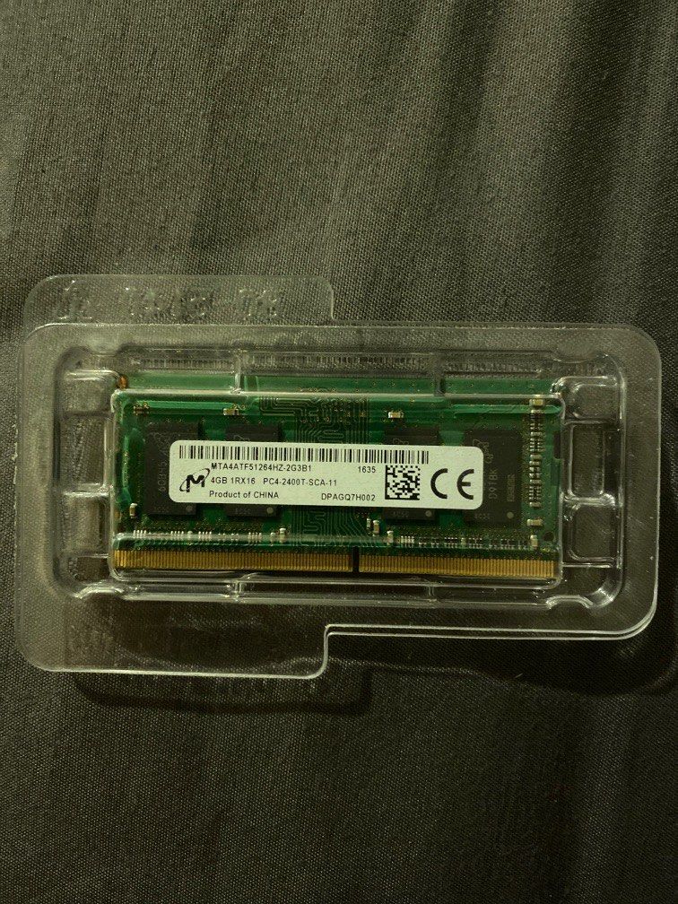 Micron DDR4 Sodimm 4GB Ram-card (laptop), Computers & Tech, Parts ...
