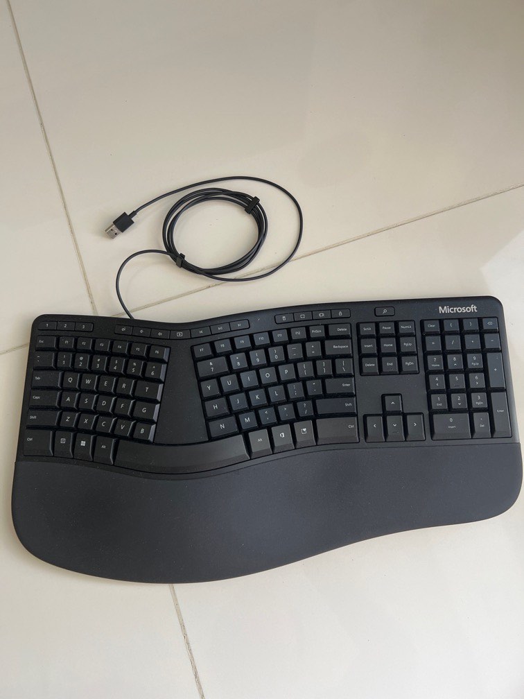Microsoft ergonomic keyboard, Computers & Tech, Parts & Accessories