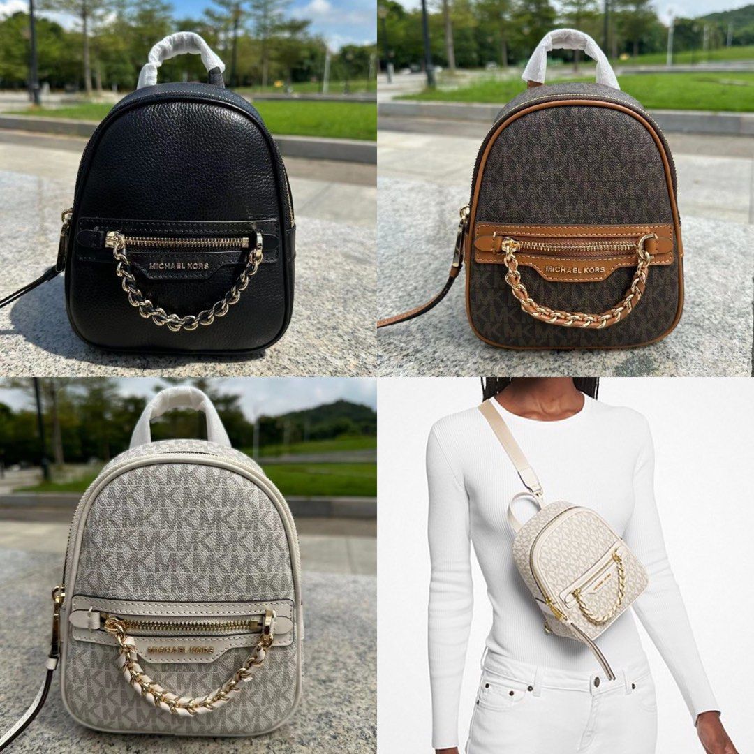 MK Elliot Extra Small Logo Backpack, Women's Fashion, Bags & Wallets,  Backpacks on Carousell