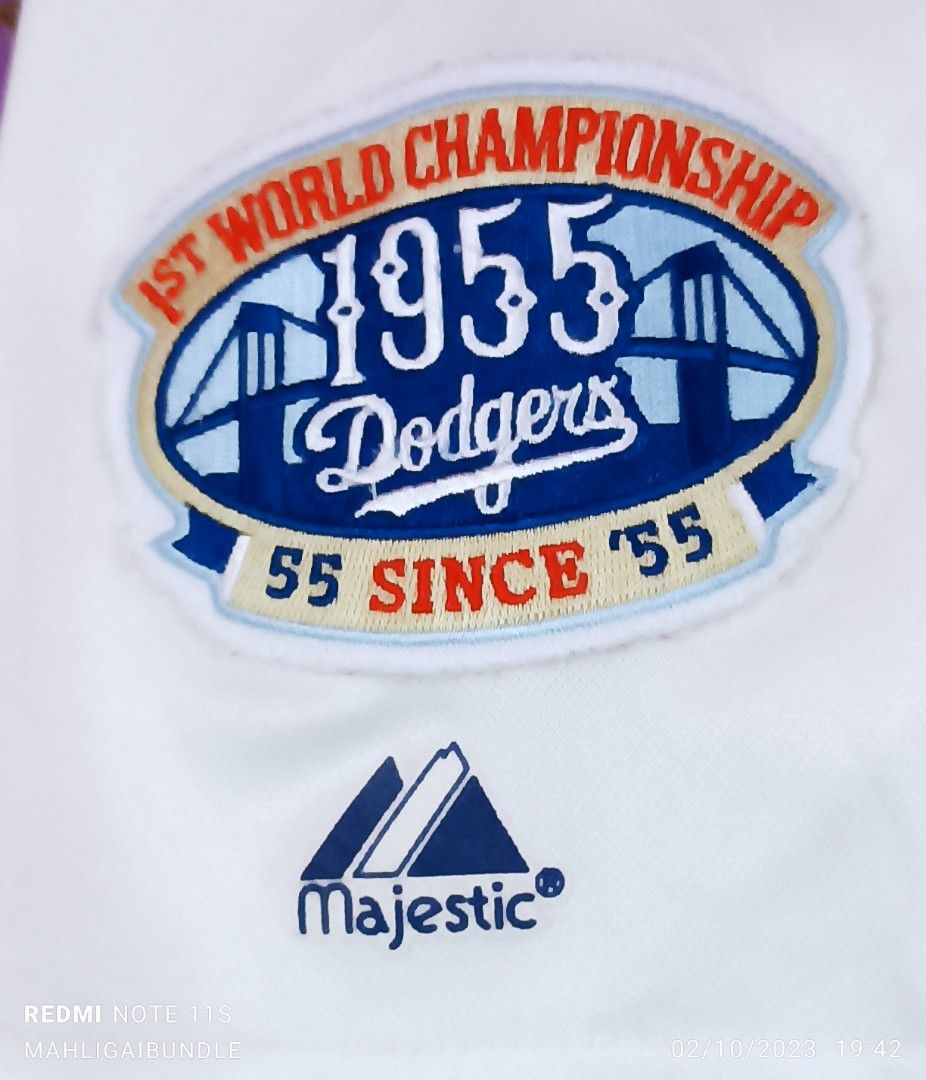 Majestic, Shirts, Blue La Dodgers Ethier Jersey Xl