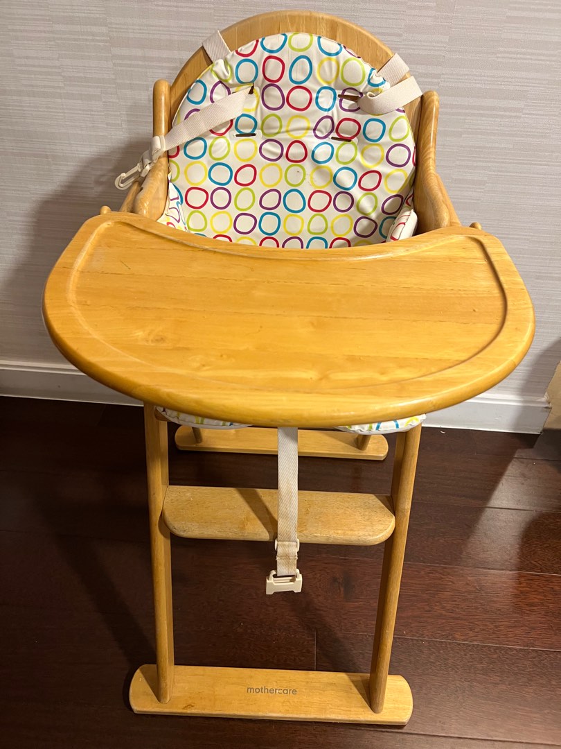 Mothercare wooden high chair hot sale insert