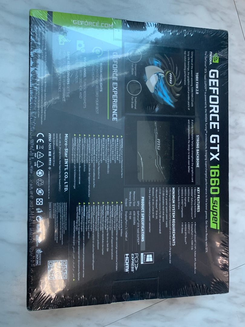 MSI Gaming GeForce GTX 1660 Super 6GB GDRR6