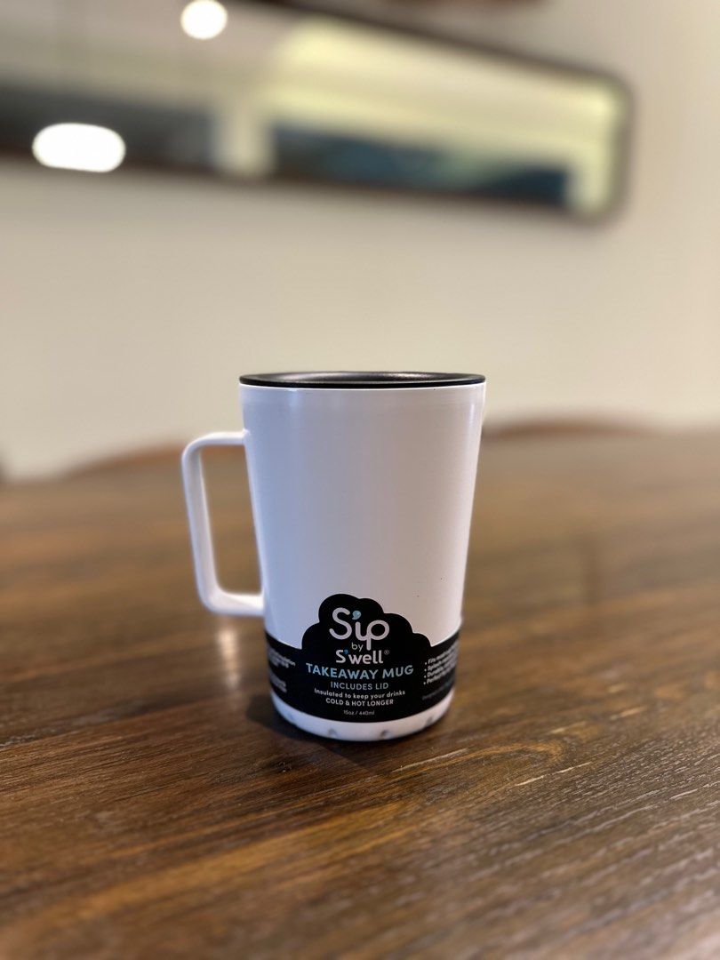 S'well S'ip By 15 oz Takeaway Mug Black S'ip by 15 oz Takeaway Mug