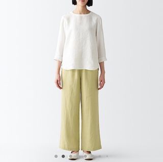 Muji Hemp Wide Pants