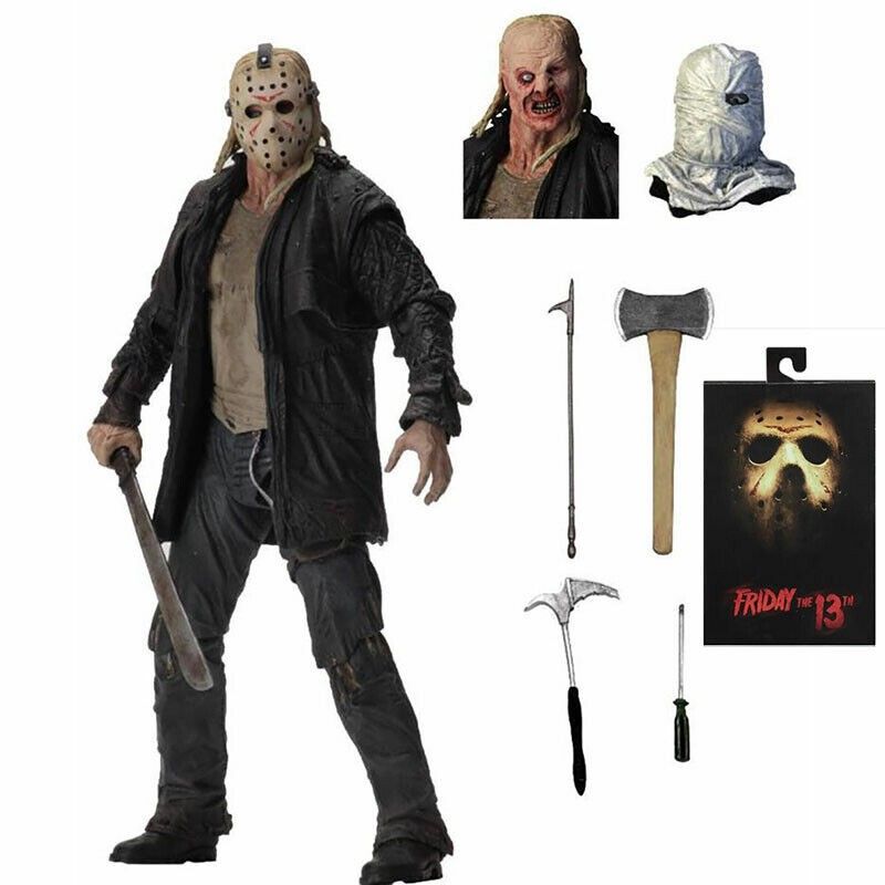 NECA Friday the 13TH Jason Voorhees 7" Action Figure Display Model Toy Doll  Gift, 興趣及遊戲, 玩具& 遊戲類- Carousell