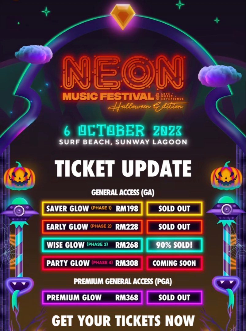 Neon Festival Sunway, Tickets & Vouchers, Event Tickets on Carousell