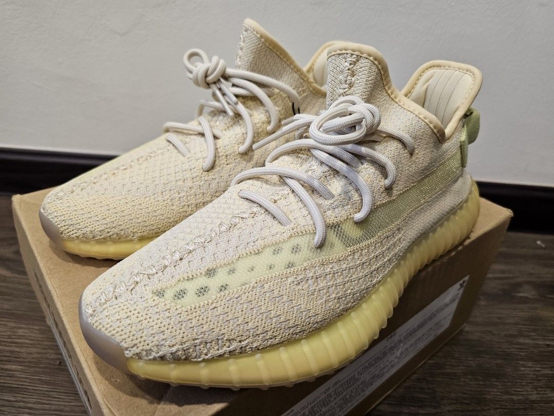 New Adidas Yeezy Boost 350 V2 Flax Men s Fashion Footwear