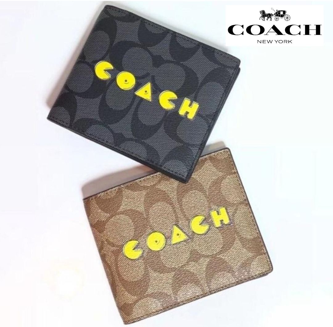 Coach men's pac man wallet on sale