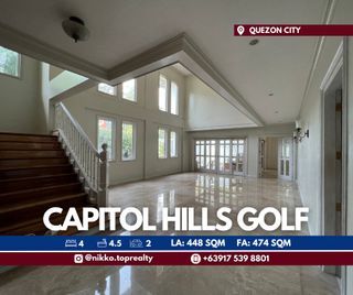 Newly Renovated 4BR House and Lot in Capitol Hills Golf Quezon City