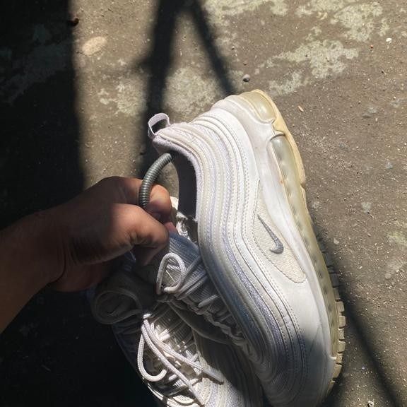 Air max 97 white wolf grey on feet hotsell