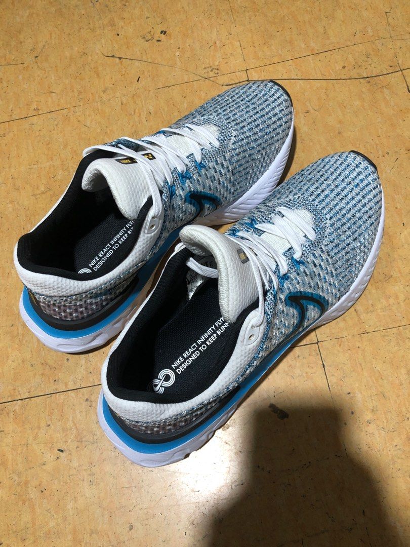 Nike React Infinity Run Flyknit 3 ‘White Blue Orbit’(28 cm) (Category: Sneakers) located in Baguio. Submitted by master_of_brands (Listing ID 1257919152, Image 3). Description: Authentic Nike React Infinity Run Flyknit 3 ‘White Blue Orbit’ Slightly used Like new No box No issue In perfect condition .