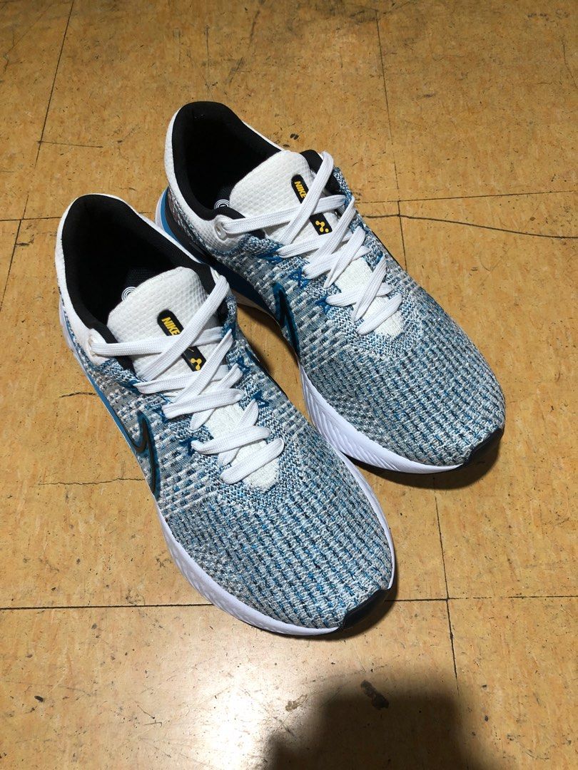 Nike React Infinity Run Flyknit 3 ‘White Blue Orbit’(28 cm) (Category: Sneakers) located in Baguio. Submitted by master_of_brands (Listing ID 1257919152, Image 2). Description: Authentic Nike React Infinity Run Flyknit 3 ‘White Blue Orbit’ Slightly used Like new No box No issue In perfect condition .