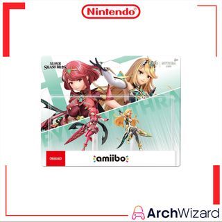Nintendo Switch Amiibo Super Smash Bros Pyra + Mythra 2-Pack Collectible🍭 Nintendo Switch - ArchWizard
