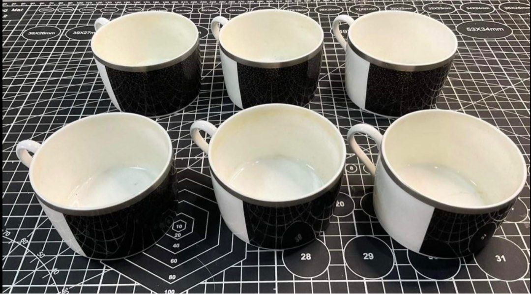 Noritake Bone China Colorstax Stripe White Black Tea Cup Coffee Mug ...