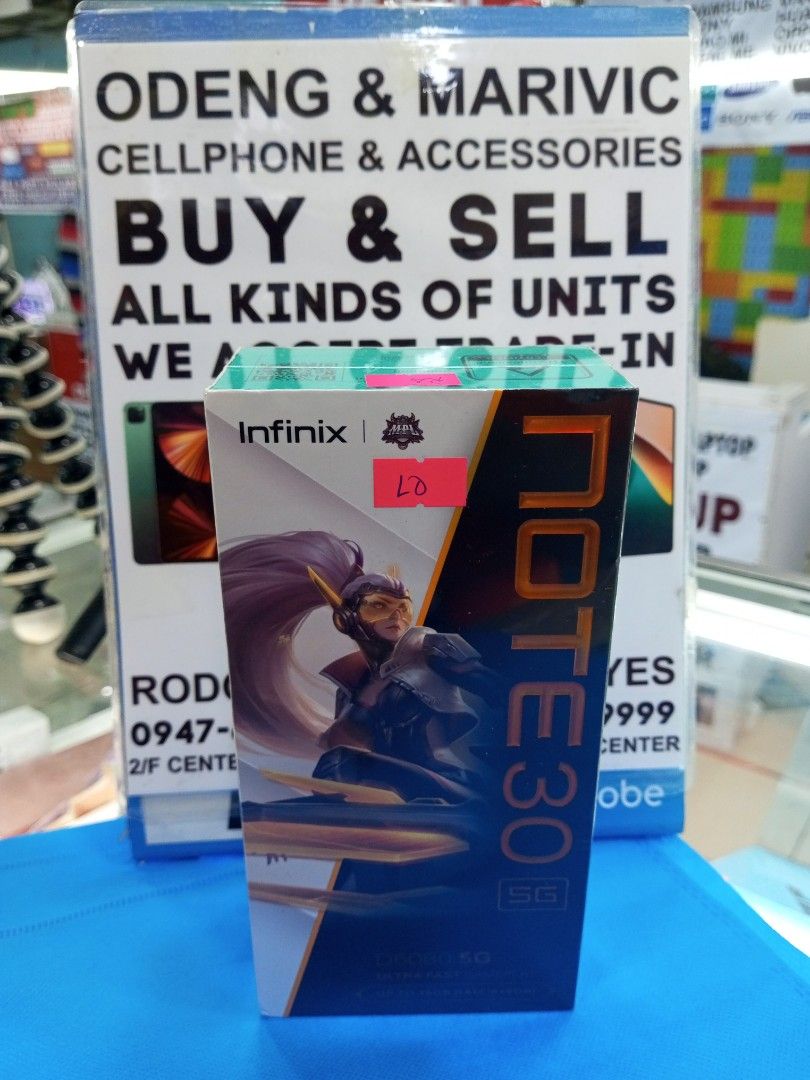 Note 30 5g (Category: Android Others) located in San Juan City. Submitted by tolskie (Listing ID 1257960291, Image 2). Description: brandnew!!!! note 30 5g 8+8 (16gb ram) 256gb memory color magic black original sealed 1 year infinix warranty.