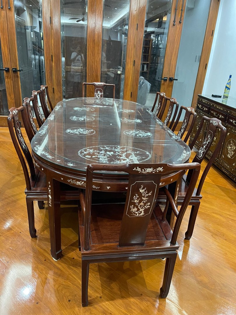 Oriental dining set, Furniture & Home Living, Furniture, Tables & Sets