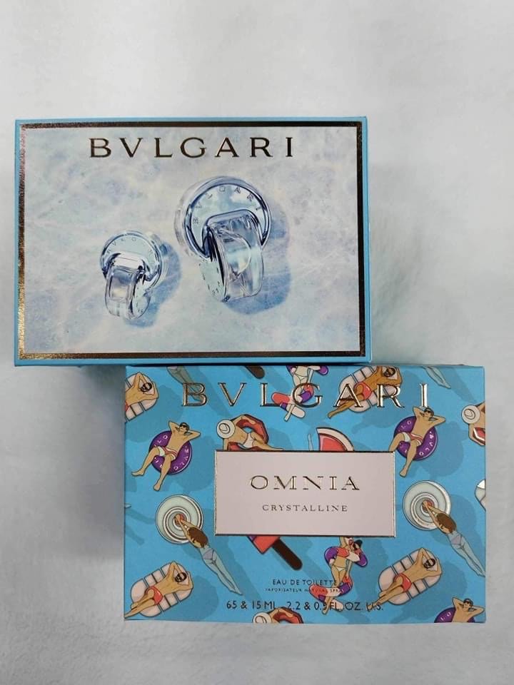 ORIGINAL BVLGARI SET OMNIA CRYSTALLINE Beauty Personal Care