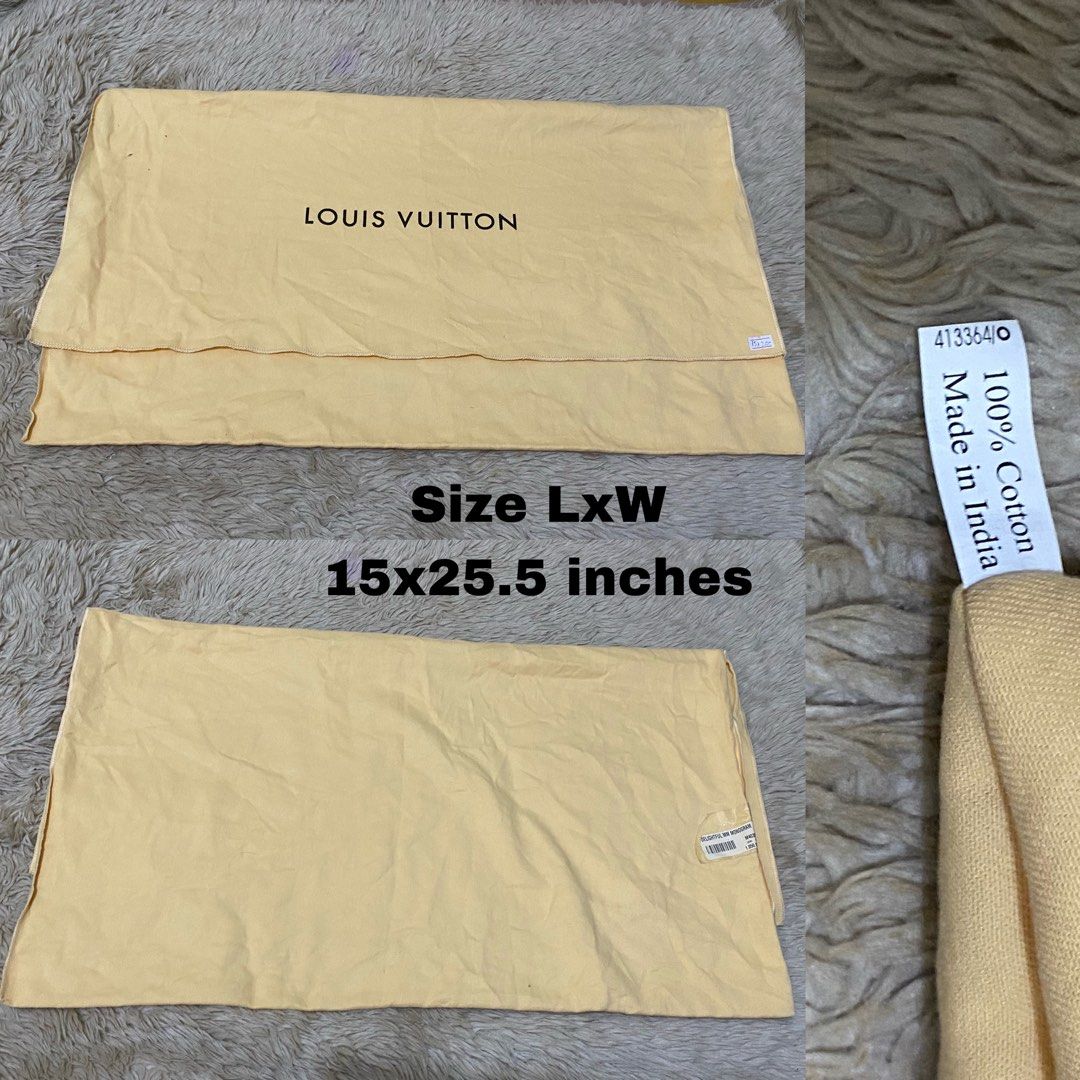 Authentic Louis Vuitton dust bag 13.5x18 inches, Luxury, Bags