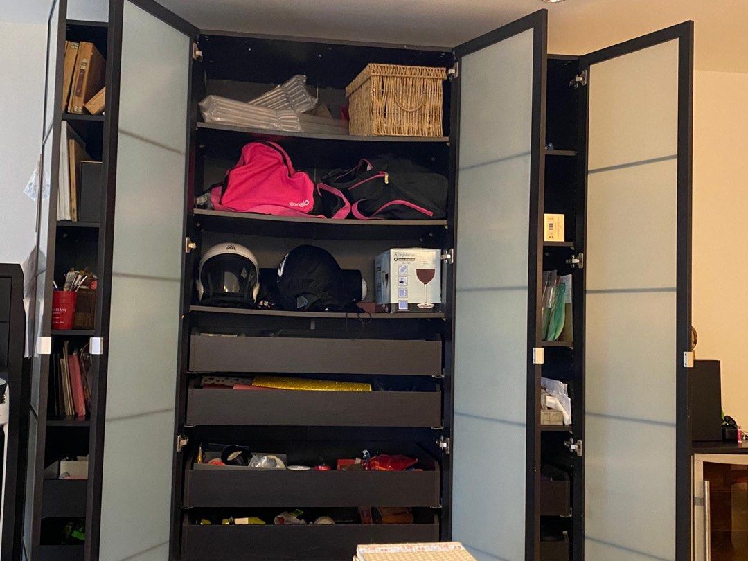 Pax wardrobe and shelves, Furniture & Home Living, Furniture, Shelves ...