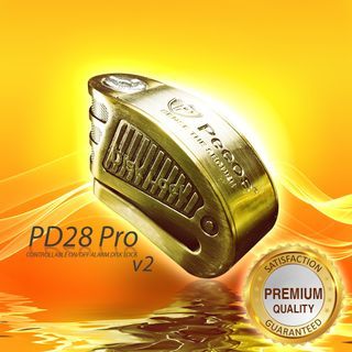 Peeos PD28 Gold Pro Very Loud Alarm Disk Lock for protect superbike motorcycle
