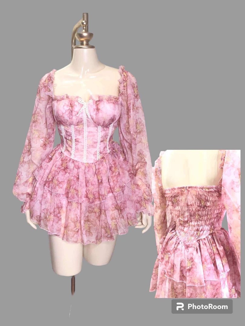 Fairy Pink Flower Dress