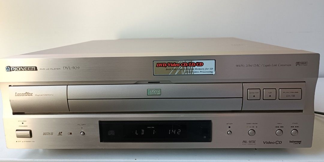 Pioneer DVL-909 LD player 先鋒大碟機, 音響器材, 音樂播放裝置MP3及 