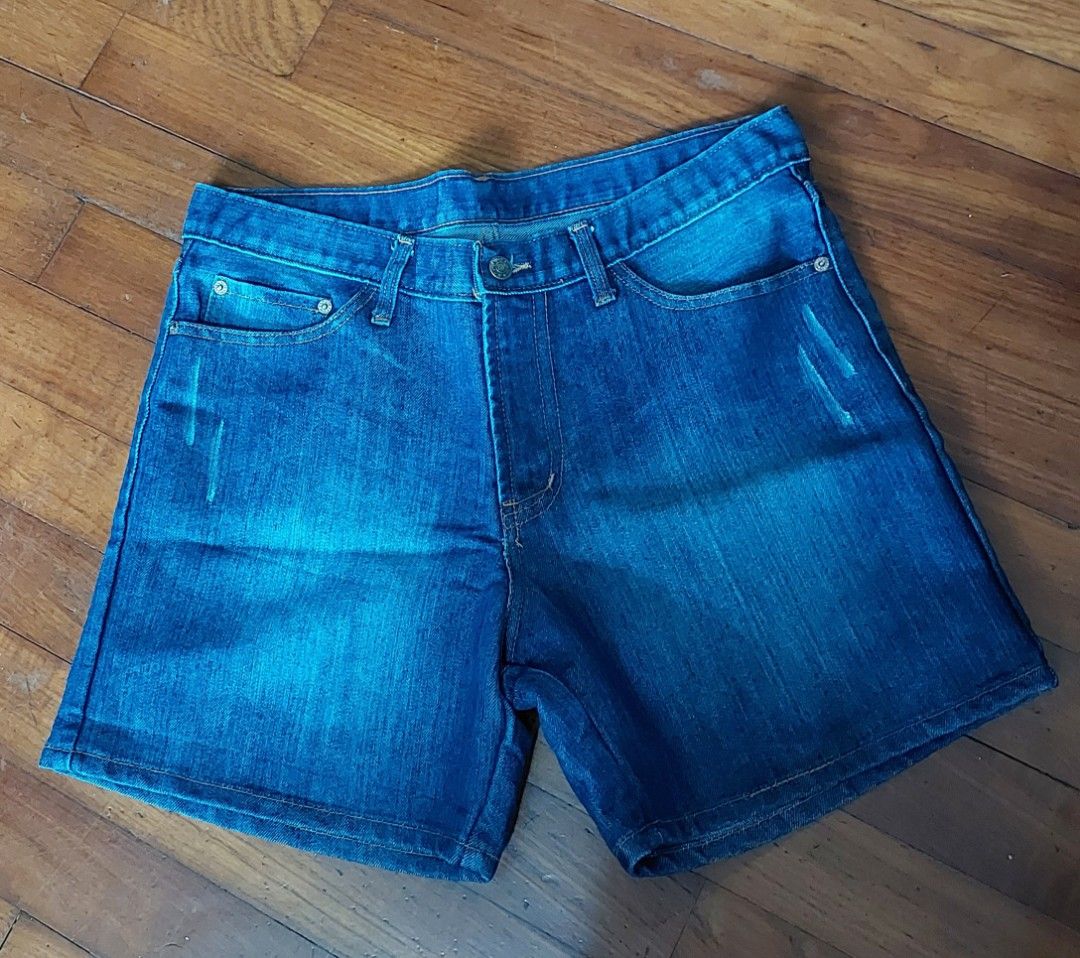 High waisted jean 2024 shorts size 14