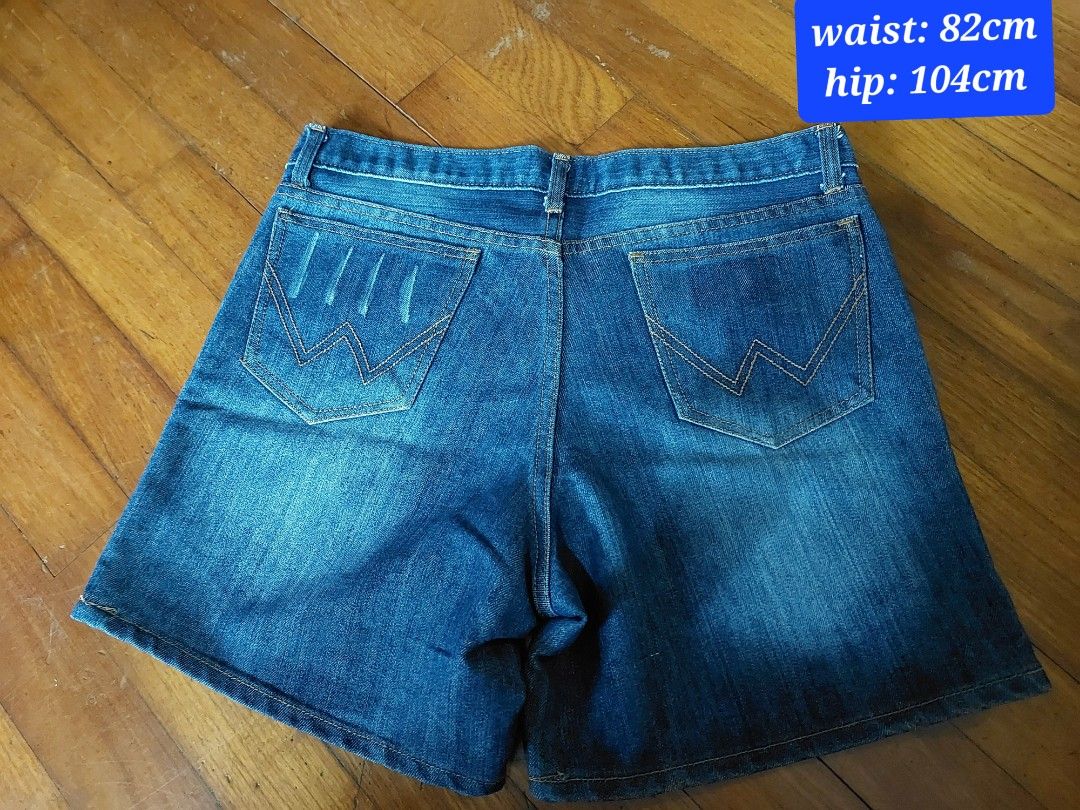 High waisted denim shorts size 16 hot sale