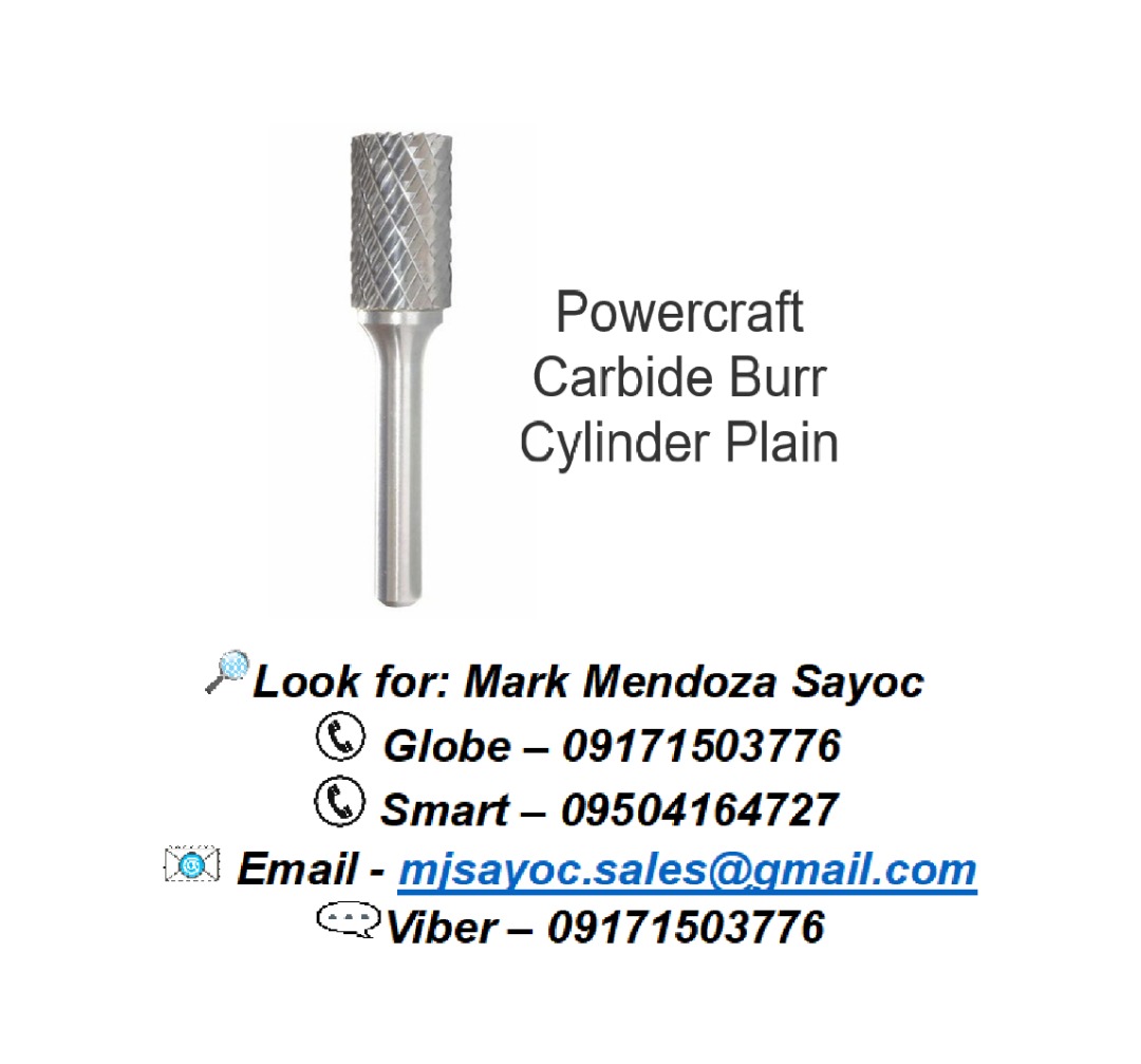 Powercraft Carbide Burr Cylinder Plain, Commercial & Industrial