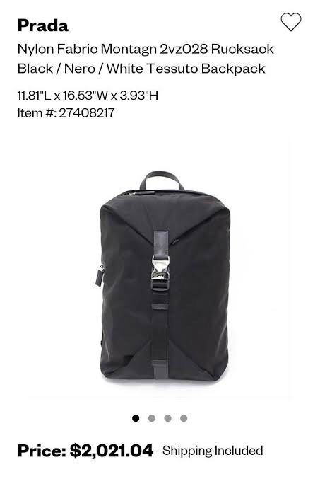Prada 2VZ028 Backpack