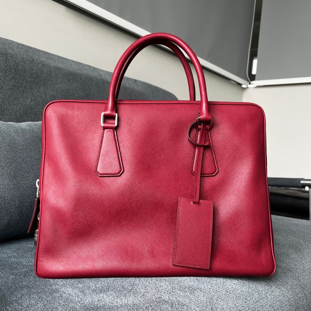 Prada Business Travel Briefcase, Luxury, Bags & Wallets on Carousell