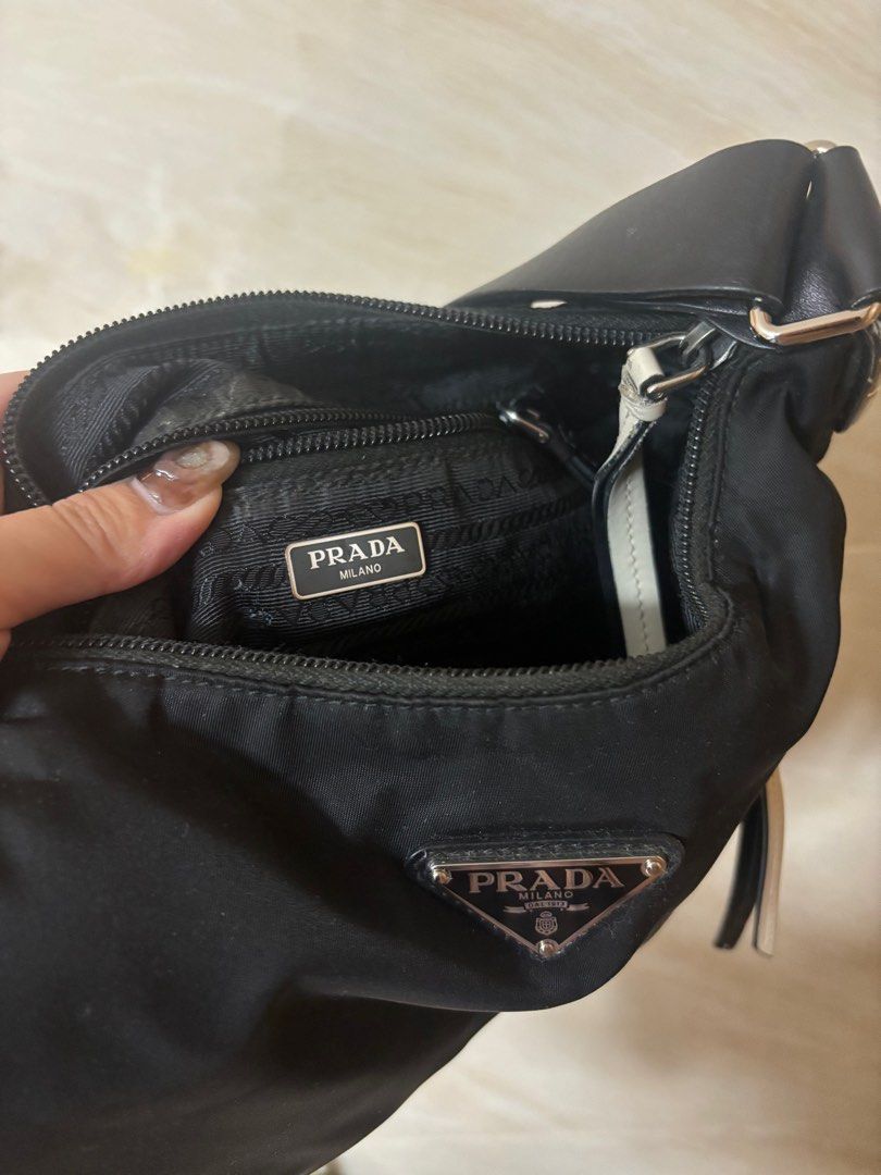 Prada shell shoulder bag hot sale
