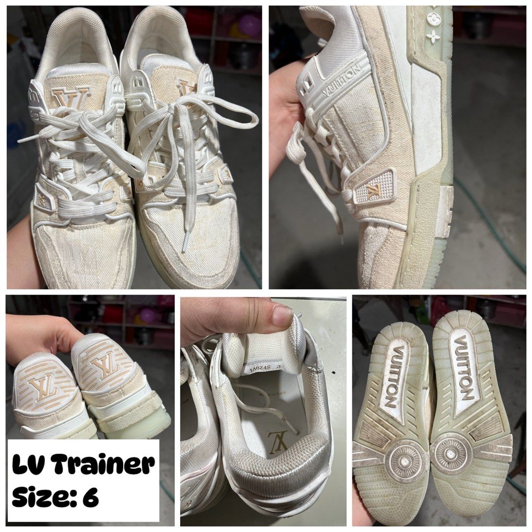 Louis Vuitton Silver Sneakers, Luxury, Sneakers & Footwear on Carousell