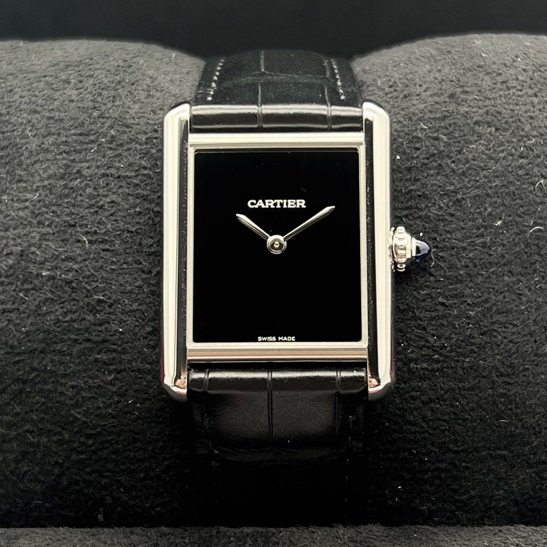 CRWSTA0041 - Tank Must de Cartier watch - Large model, high autonomy quartz  movement, steel, leather - Cartier
