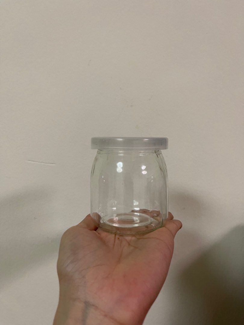 6PCS Yogurt Jars Clear Glass Pudding Jars With Lids Yogurt Glass Jar  Container