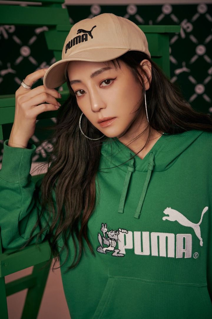 PUMA 75 周年限定長袖上衣 綠色帽T Nikki謝欣穎穿搭款 長厚連帽T恤 62195186