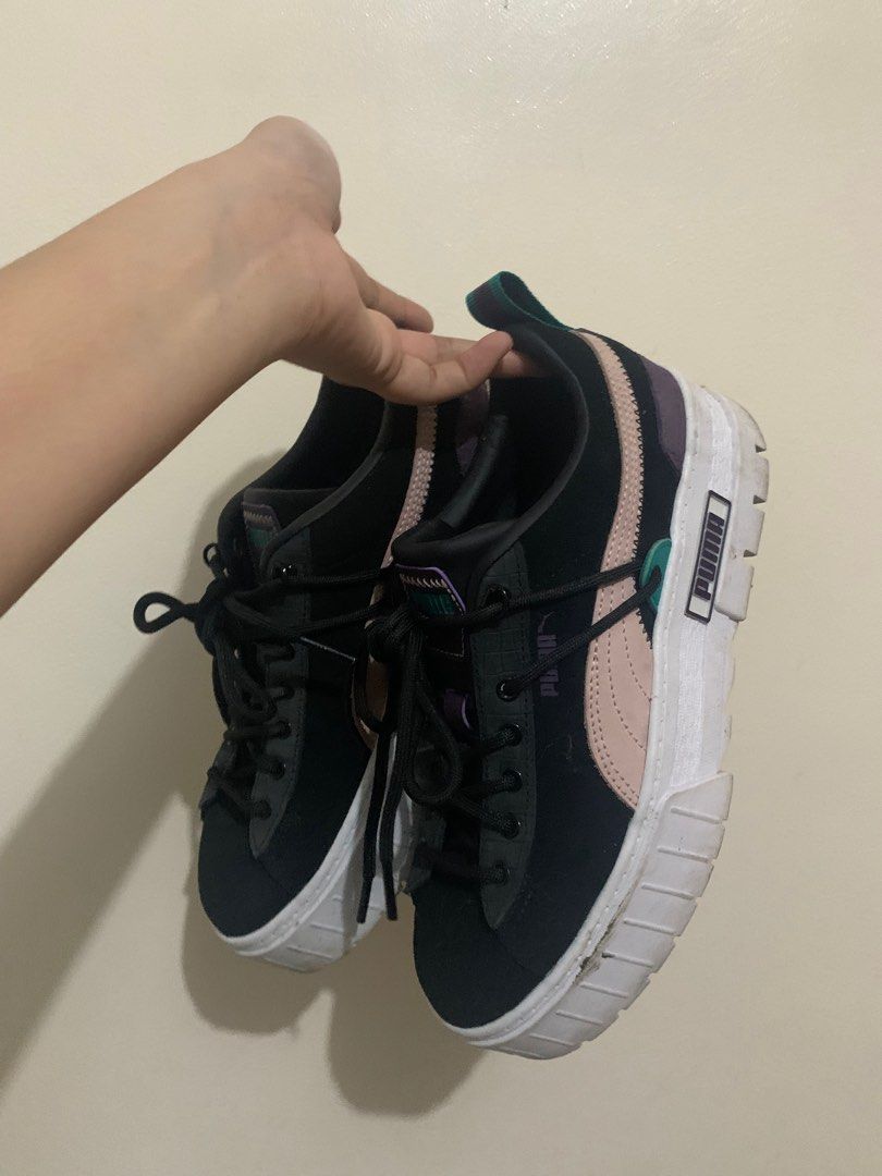 Puma Mayze Bright Heights Trainers Sneakers Platform (Category: Sneakers) located in Cainta. Submitted by cara00 (Listing ID 1257999711, Image 2). Description: - size runs smaller (see pics for size) for reference: i'm size 6.5 US sa nike, 7.5 US puma fits me with allowance na. .