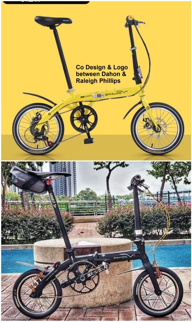 Raleigh Phillips CoBrand with Dahon 16 inch 349 6speed Shimano Grip