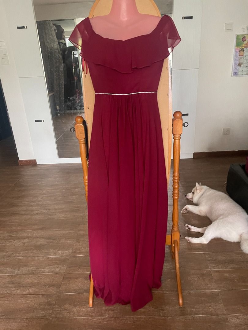 Red bardot evening new arrivals dress