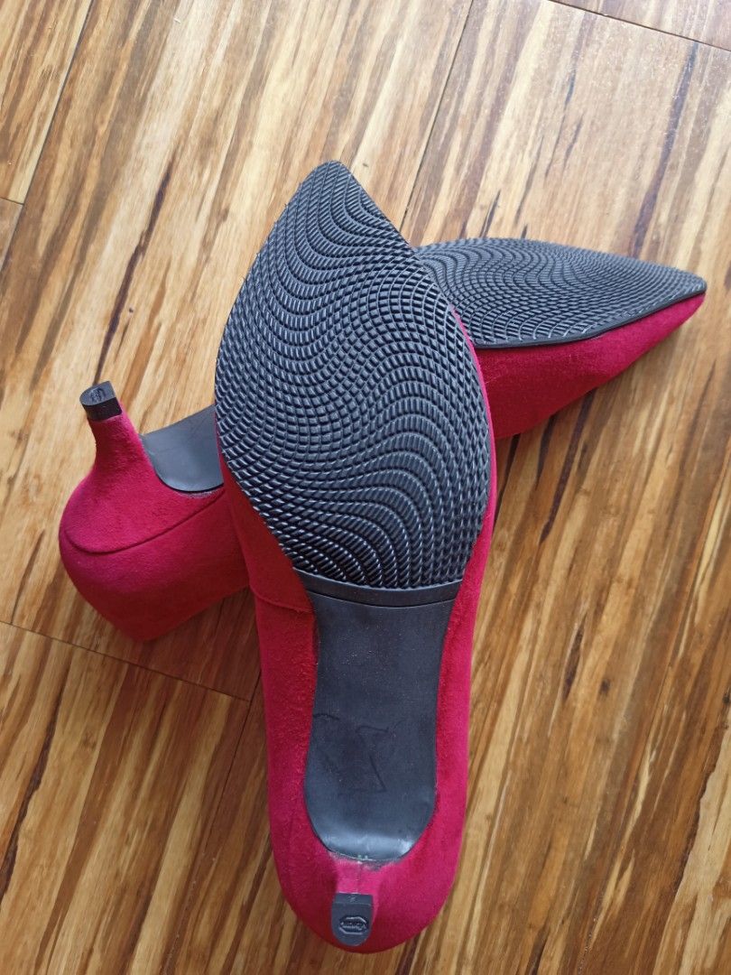 Red Leather Heels unisa brand new sole Women s Fashion Footwear