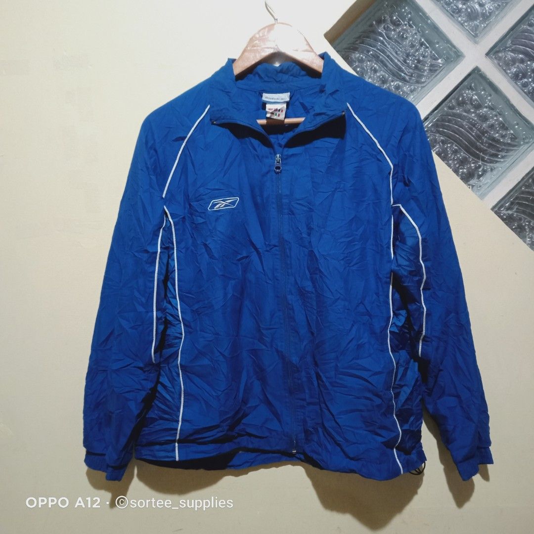 Reebok blue windbreaker outlet