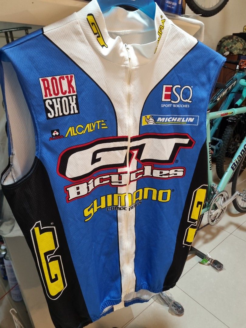 Retro vintage 90s GT mtb Jersey sleeveless made in Italy