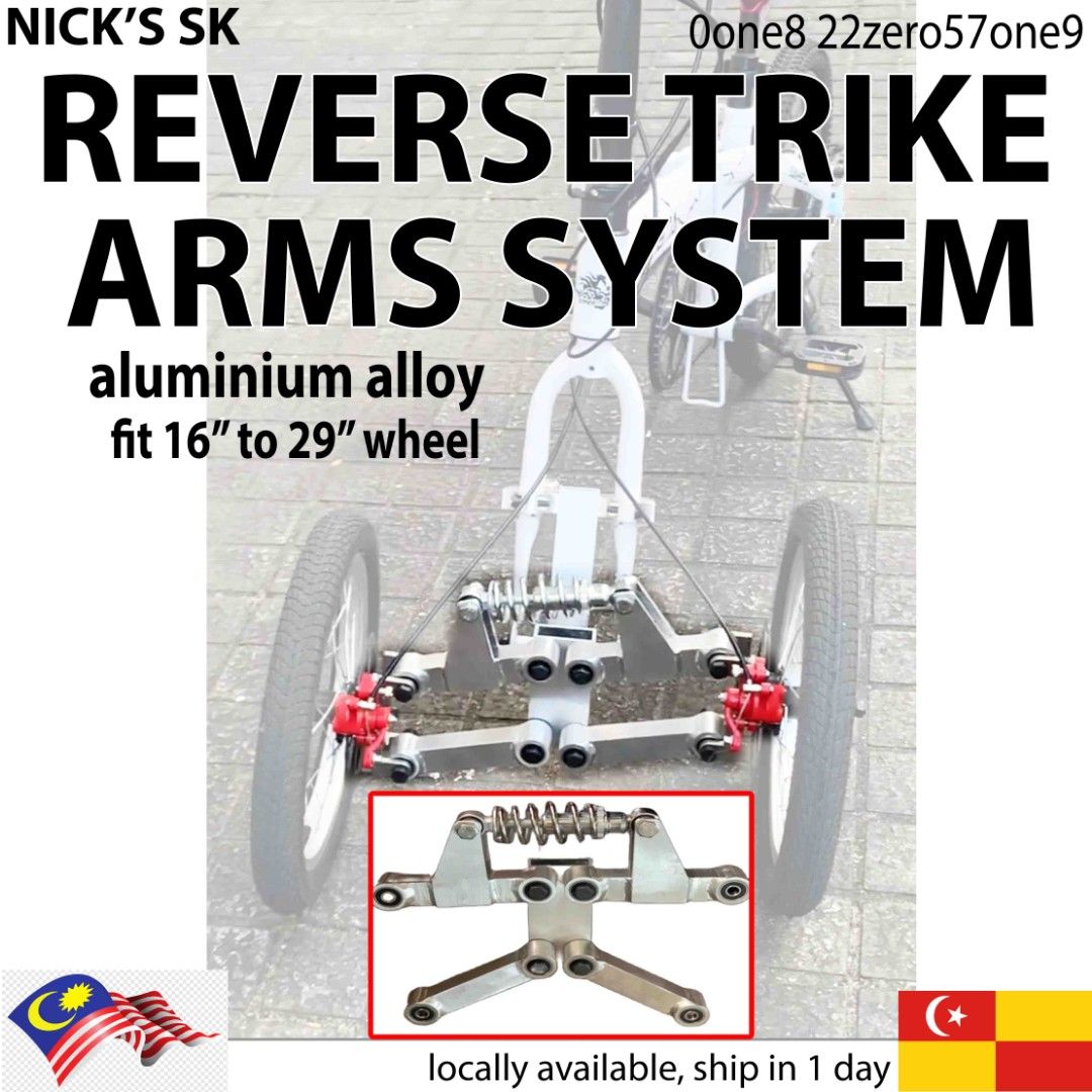 Reverse trike bike deals