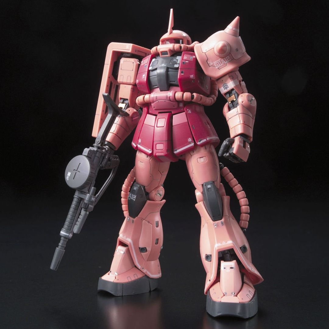 RG #02 馬沙 專用渣古 Char s Zaku II (Char Aznable Custom) MS-06S #1/144 #紅渣古 ...