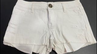 Ripcurl white denim shorts