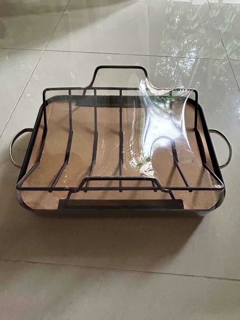 Roasting pan with rack, Teflon, TV & Home Appliances, Kitchen ...