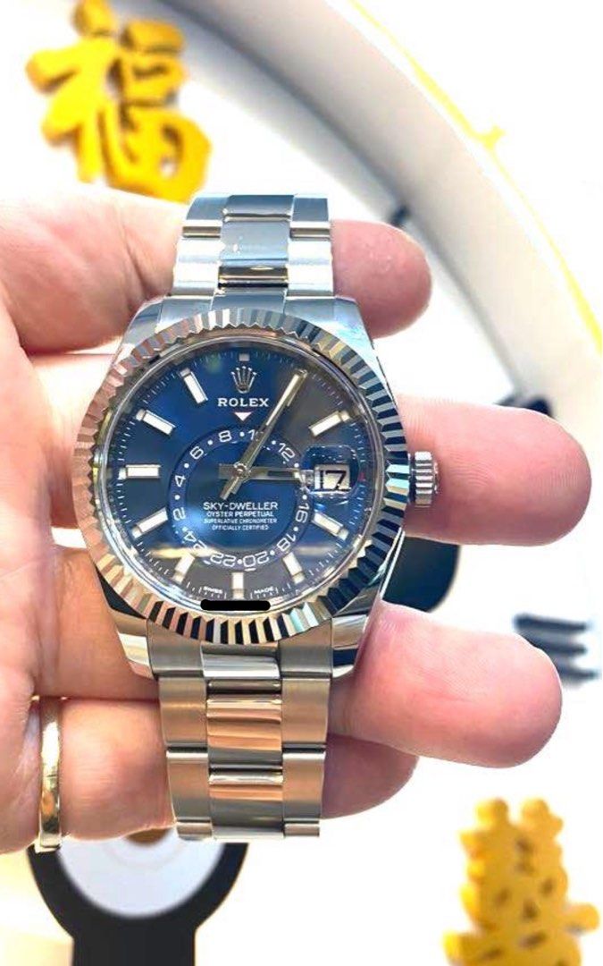 sky dweller blue oyster