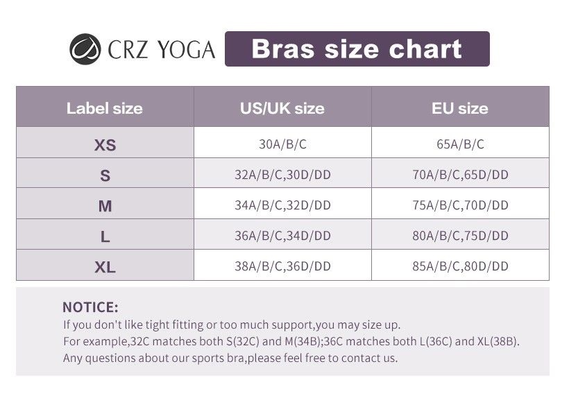 S] CRZ Yoga Sports Bra, Women's Fashion, Activewear on Carousell