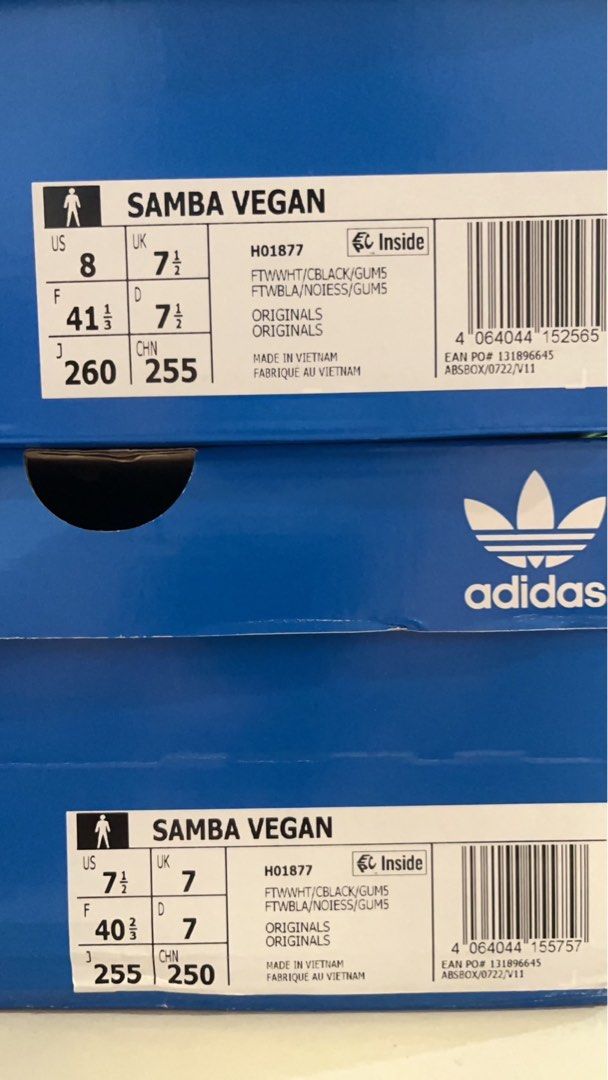 adidas Samba運動鞋Vegan 26cm