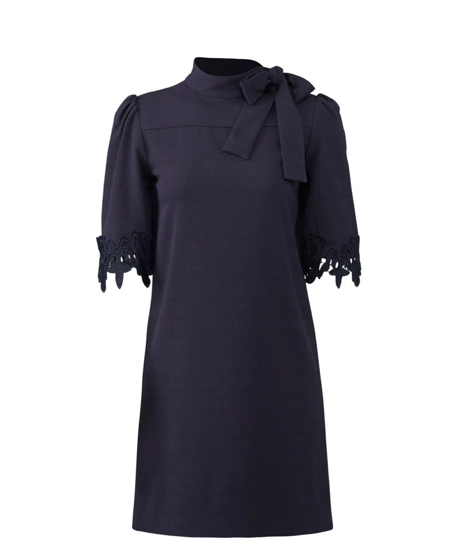 See By Chloe caroline navy blue crepe dress Carousell